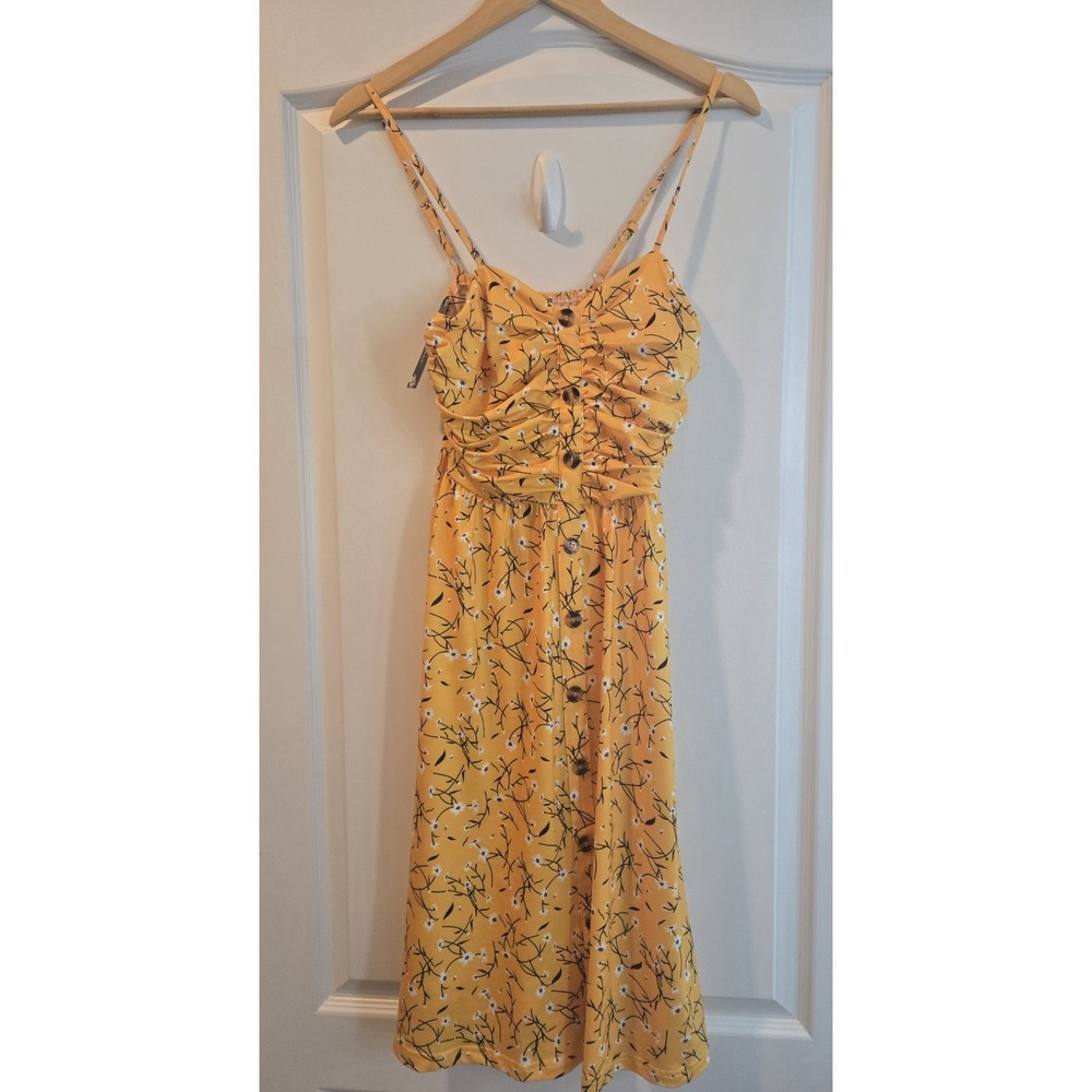 Womens Drimmaks Sweetheart Neck Sleeveless Midi Sundress Dress Size S